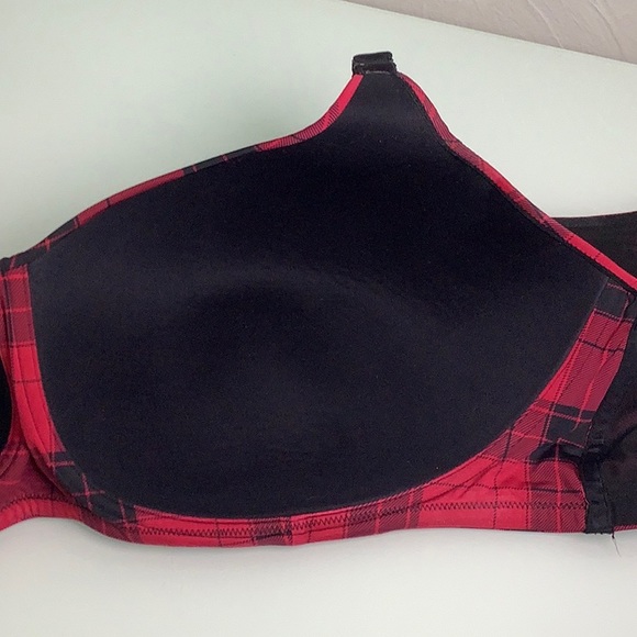 Torrid Curve H20 non padded no wire full coverage plaid pattern bra SZ 46DDD EUC - Picture 6 of 14